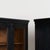 Early 20th Century Pair of 20th Century Black Painted Pine Bookcase Display Cabinets For Sale - Image 5 of 11