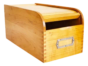 Mid-Century Wooden Archival Box, 1950s