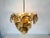 Metal Midcentury Three-Tier Brass and Glass Chandelier by Vistosi, 1960s For Sale - Image 7 of 13