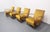 Vintage Bentwood Lounge Chair in Goldenrod Velvet by Jindrich Halabala, 1930 For Sale - Image 9 of 10