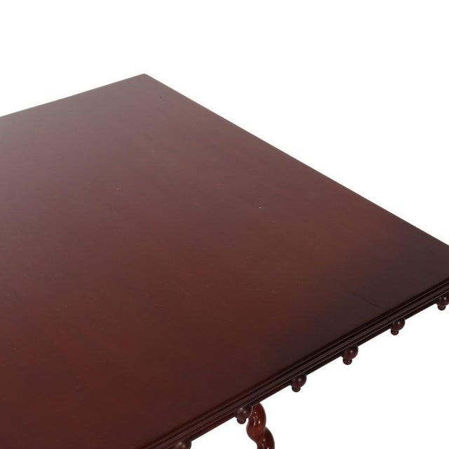 Antique Rj Horner Cherry Twist Leg Lamp Table C1920 For Sale - Image 6 of 8