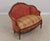 French Provincial Vintage French Provincial Upholstered Love Seat Settee For Sale - Image 3 of 18