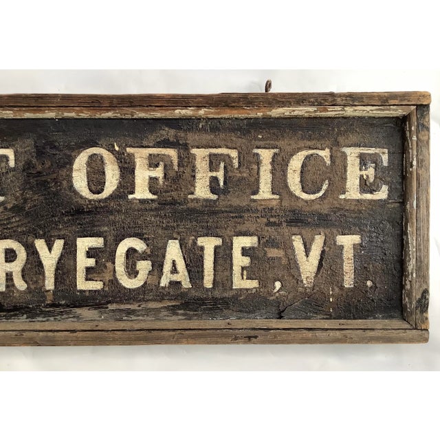 Circa 1930s Post Office Sign From East Ryegate, Vermont Chairish