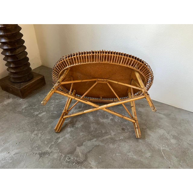 1950s Rattan Coffee Table from DLG Jeanine Abraham, 1950s For Sale - Image 5 of 13