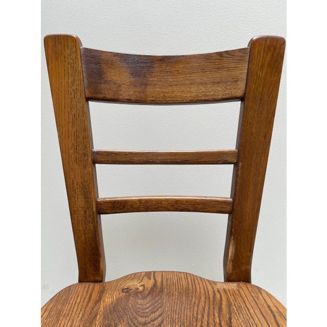 Set of 8 French Brutalist Dining Chairs For Sale In Los Angeles - Image 6 of 7