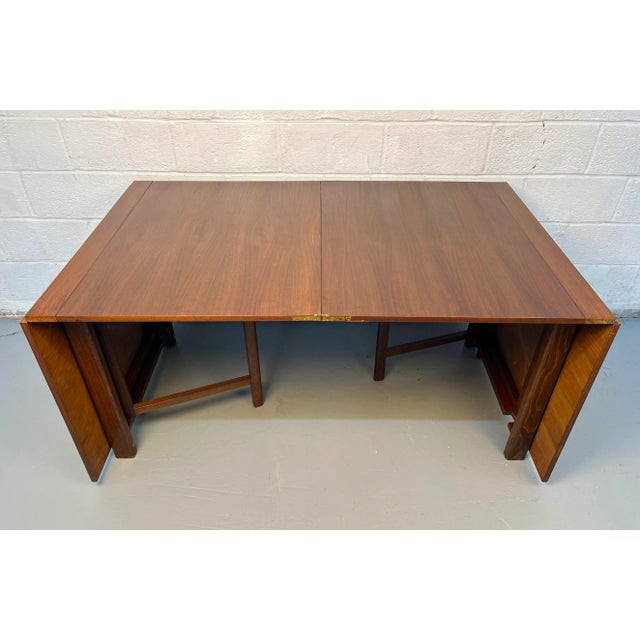 Brown Mid 20th Century 'Maria' Expanding Table Attributed to Bruno Mathsson For Sale - Image 8 of 18