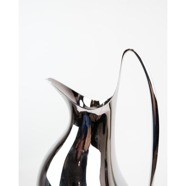 1.9L HL Pitcher in Stainless Steel by Henning Koppel for Georg Jensen For Sale - Image 4 of 8