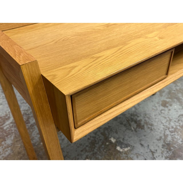 Brown Article Fantol Desk, Natural Oak For Sale - Image 8 of 12