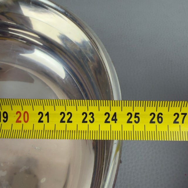 Italian Silver-Plated Fruit Bowl For Sale - Image 9 of 11