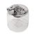 A vintage 20th Century Italian hand-blown glass jar featuring a decorative swirl pattern. The lid is topped with a finely...