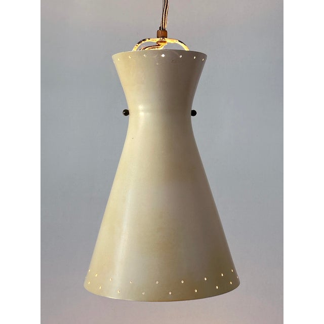 Mid-Century Pulley Diabolo Pendant Lamp attributed to Vereinigte Werkstätten, Munich, 1950s For Sale - Image 14 of 18