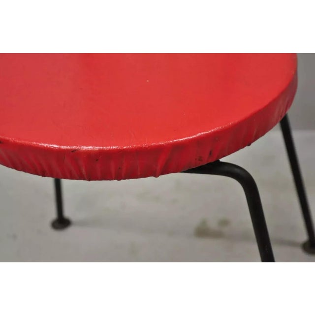 Mid 20th Century Vintage Salterini Style Scrolling Wrought Iron Side Chairs by Tip Top - A Pair For Sale In Philadelphia - Image 6 of 9