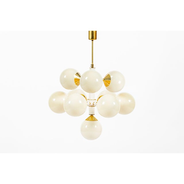 Mid-Century Modern 1970s Mid-Century Modern Sputnik Chandelier by Szarvasi, Hungary 3 Available For Sale - Image 3 of 15