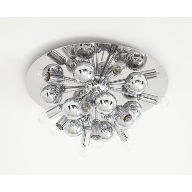 1970s Chrome Sputnik Lights - a Pair For Sale - Image 4 of 7