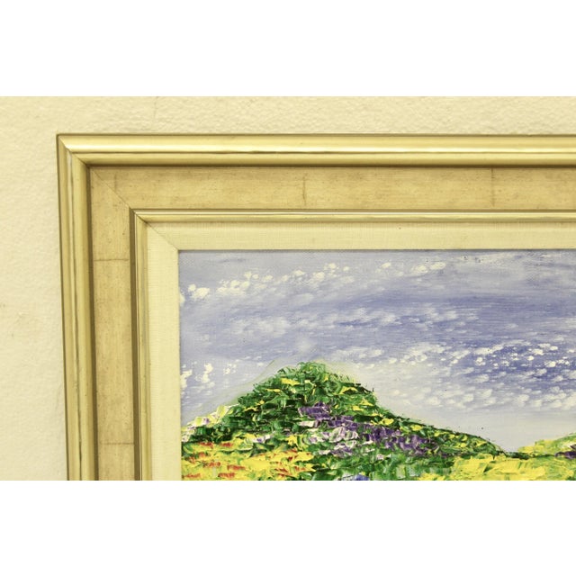 Colorful Contemporary Impasto Impressionist-Style Landscape Painting, Framed For Sale - Image 4 of 9