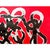 'Knots' - Abstract Black, Red and White Original Painting / Robert Motherwell For Sale - Image 6 of 11