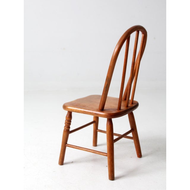 Vintage Early American Style Child's Chair For Sale - Image 6 of 13