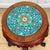 Mid 20th Century Vintage Chinese Chinoiserie Cloisonne Round Plant Stand Table For Sale - Image 5 of 11