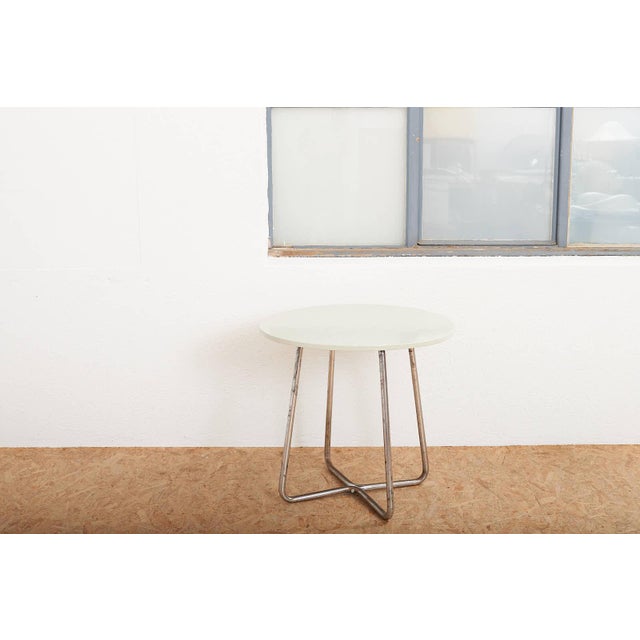 Model 1630 Table in Chrome-Plated Tubular Steel by Karel Ort for Gottwald, 1930. For Sale - Image 11 of 12