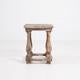 20th Century French Pedestal Side Table With Turned Legs France Mid 20th Century For Sale - Image 4 of 13