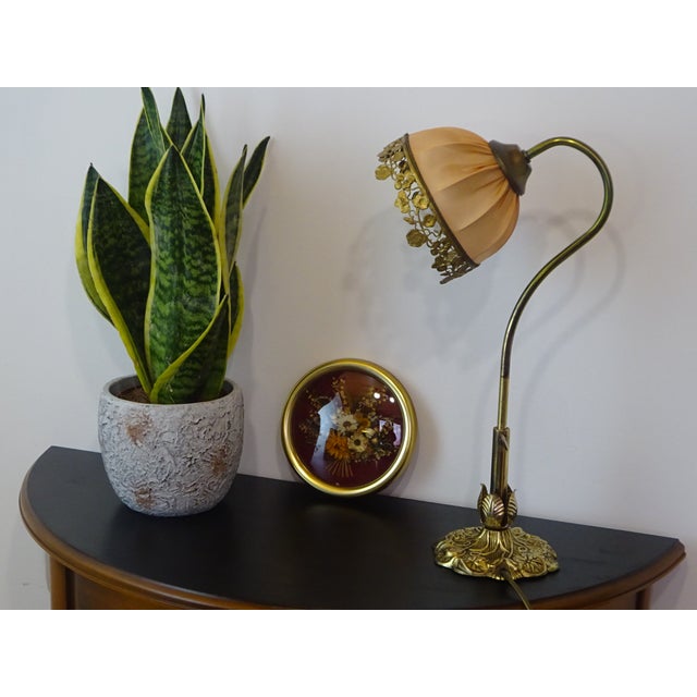 Bronze Swan-Neck Lamp from Le Dauphin, 1976 For Sale - Image 11 of 18