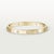 Cartier, Love Bracelet Classic Model 4 Diamonds Bangle Bracelet, Size 18 For Sale - Image 10 of 12