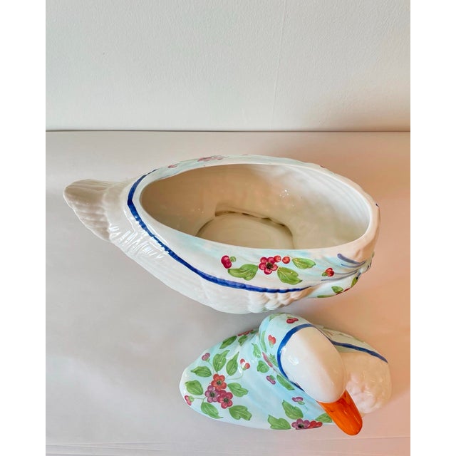 Vintage White Goose Tureen For Sale In Philadelphia - Image 6 of 8