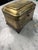 Mid 20th Century Vintage Brass Engraved Jewelry Casket With Claw Feet For Sale - Image 5 of 7