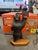 20th c Black Forest Bear carved lamp. newly rewired. 13”h to socket 49-274