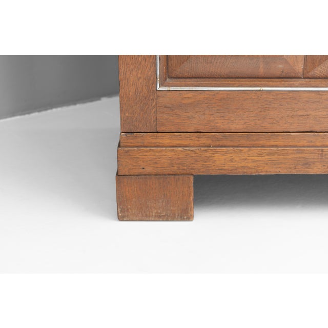 Art Deco Oak Cabinet, 1940s For Sale - Image 9 of 13