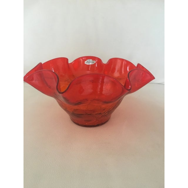 Late 20th Century Blenko Art Glass Bowl For Sale - Image 5 of 5
