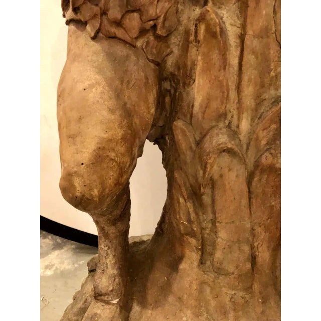 Late 18 or Early 19th Century Terracotta Putti Figural Fountain / Planter Base For Sale In New York - Image 6 of 13
