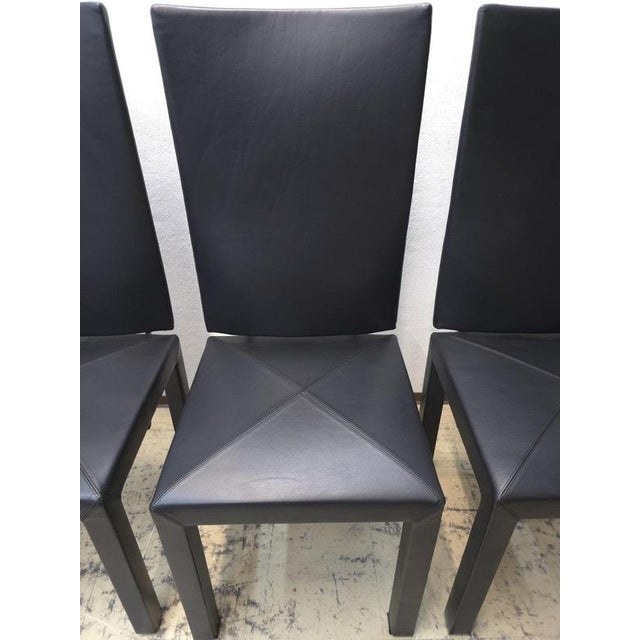 Arcadia Chairs in Leather from B&B Italia, Set of 8 For Sale - Image 6 of 16