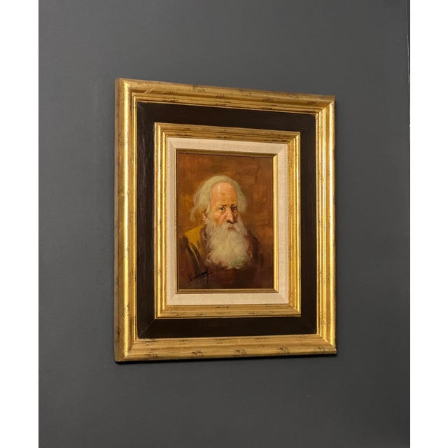 19th Century 19th Century Isaac L. Williams Signed Portrait of Man With a Beard, Framed For Sale - Image 5 of 8