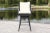 Outdoor Wicker Swivel Armed Counter Stool in Black & Beige For Sale - Image 4 of 5
