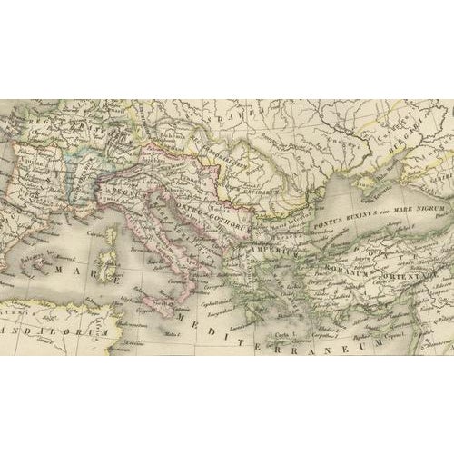 Antique Double Map of Europe, Paris, 1838 For Sale - Image 6 of 10