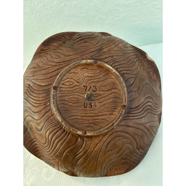 1960s MCM California Pottery "Sequoia Ware" Handled Bowl For Sale - Image 5 of 5