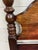 This is a beautiful vintage traditional Full sized poster bed headboard crafted in rich mahogany-toned wood with elegant...
