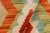 Textile Retro Kilim Gray Rust Hand-Woven Wool Rug For Sale - Image 7 of 9