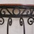Metal French Wrought Iron Demilune Console with Rosso Verona Marble Top, 1940s For Sale - Image 7 of 8
