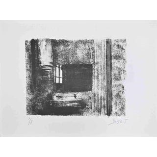 Jacques Busse, The Window, Lithograph, Mid-20th Century For Sale