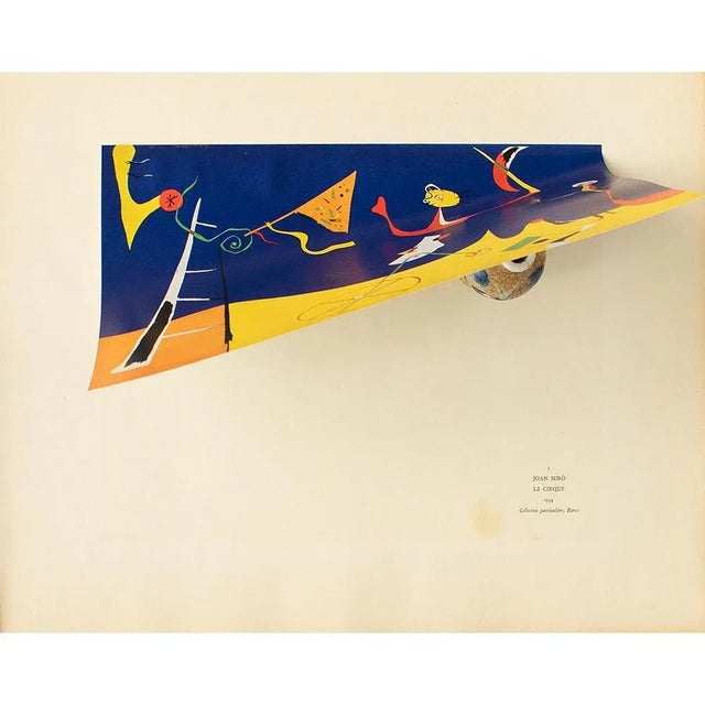 Abstract 1940s After Joan Miró, "The Circus", First Edition Period Swiss Offset Lithograph For Sale - Image 3 of 8