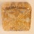 Gold Several Square Amber Glass Flush Mounts, 1960 For Sale - Image 8 of 16