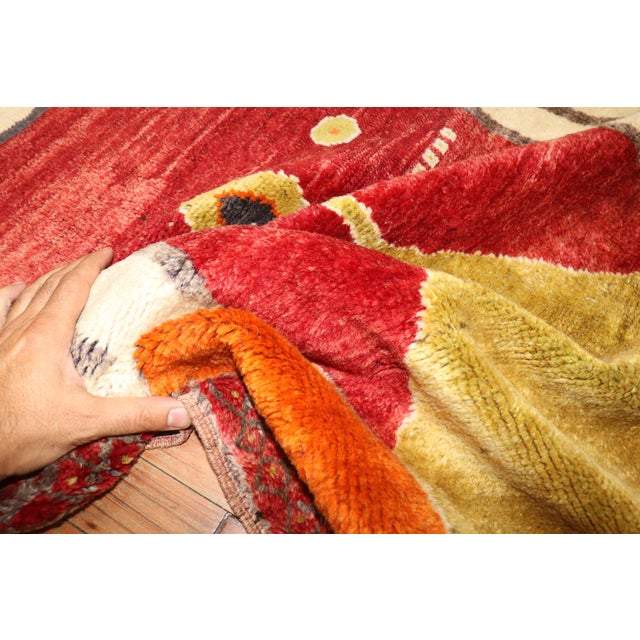 Vintage Turkish Anatolian Horseback Prayer Rug For Sale - Image 4 of 10