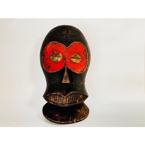 African Decorative Wooden Mask For Sale - Image 5 of 8