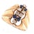 14 Karat Yellow Gold Contemporary Ring With Sapphire and Diamonds, Size 8 For Sale - Image 9 of 10