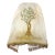 Rare Antique Hand Embroidered Judaica Jewish Tree Life Torah Mantel Scroll Cover For Sale