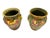 Beautiful matched pair of art pottery vases by Weller Pottery, featuring the desirable "Baldin" pattern with hand-modeled...