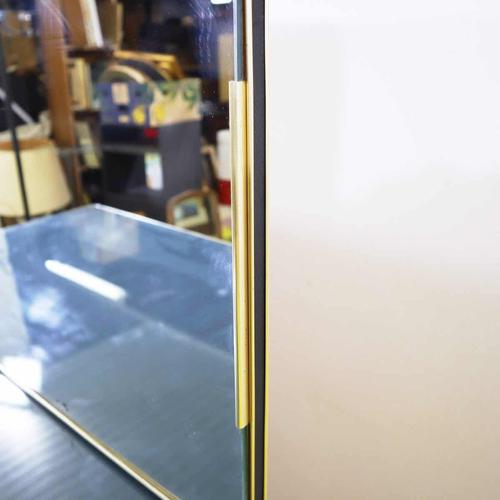 Decorated Glass Vanity with Mirror and Gilt Inserts For Sale - Image 3 of 18