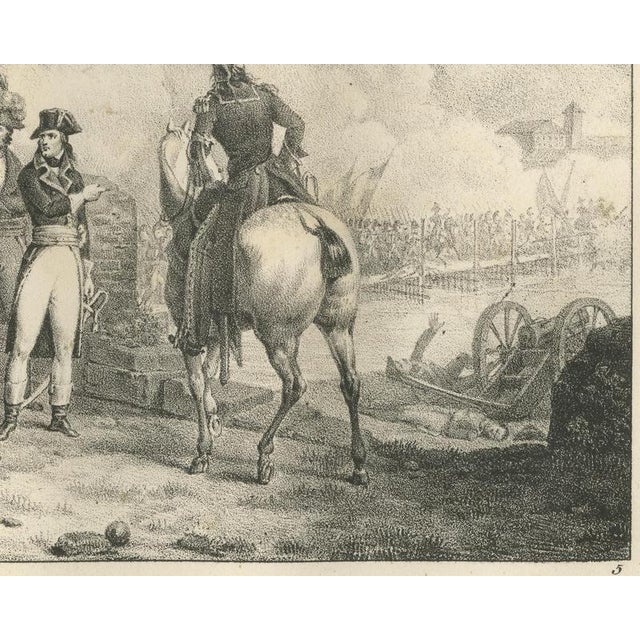 Madou, The Bridge of Lodi, Bonapartes Close Column, 1827, Lithograph For Sale - Image 6 of 9